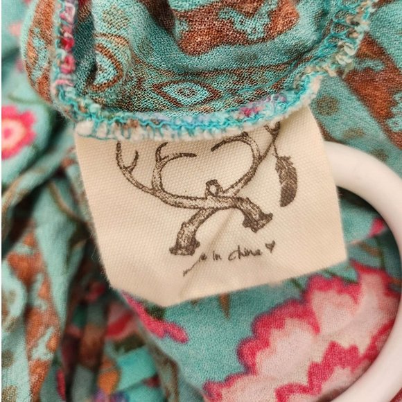 Spell Teal and Pink Floral Midi Dress ***Coming soon*** - Picture 15 of 16